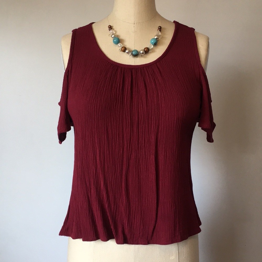 Burgundy Blouse